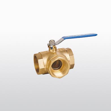 262 brass three-way ball valve